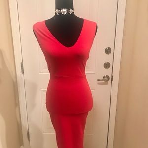 Brat Star Red Cutout Dress